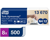 Tork 13670 Xpressnap premium Interfold 2-lags 4-fold N4 - 4000 stk 